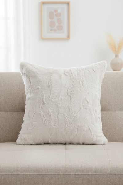 Go Veform Husă de pernă din păr de iepure moale, 2 bucăți, 45x45 Veformtavşan26