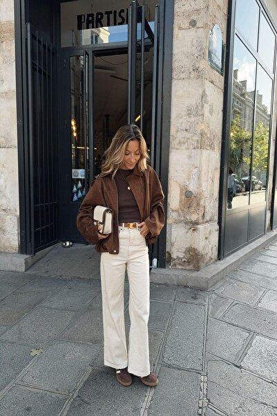 PRİFALDİ Suede Look Bomber Jacket