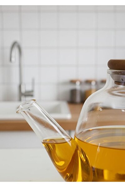 HomeTarz Cam Yağlık - Akasya Kulplu 1 Litre - Kare