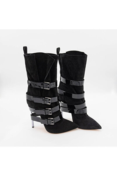 Casadei Elegant Boots - Black Suede