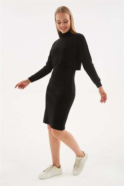 Fashion Friends Dress Knitwear Set Black