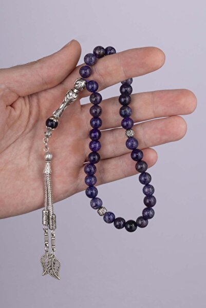 Gümüş Pazarım Amethyst Stone Natural Stone Prayer Beads