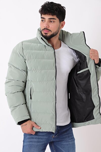 Stilkombin Pocket Detail Stand Collar Embroidered Nova Winter Coat Pldp 3012_50463