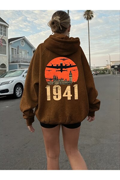 ArtYus Unisex 1941 Avion colorat special cu imprimeu Bumbac supradimensionat ...