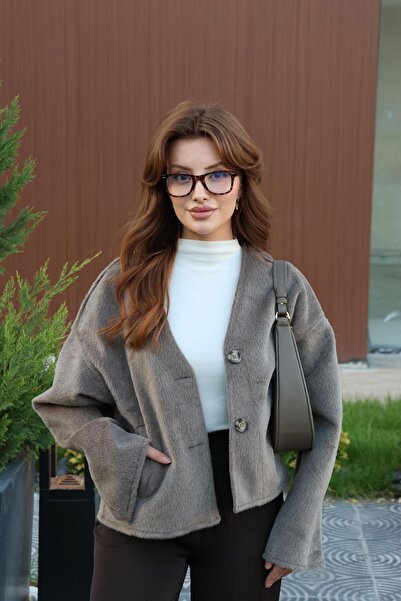 BAŞARAN Ανοιχτό καφέ Morris Mottled Cashmere Jacket