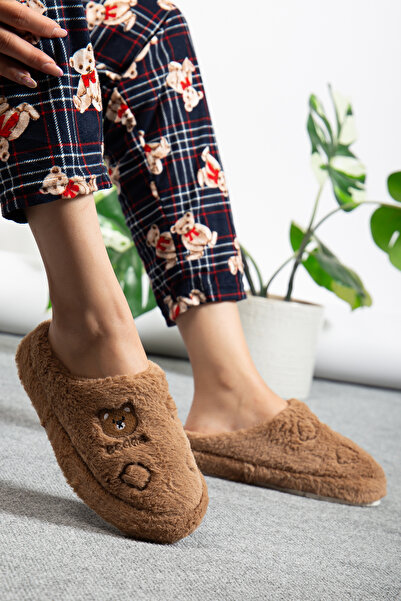 Jackers Унисекс плюшени сладки мечета, бродирани с булчински подарък, домашни пантофи