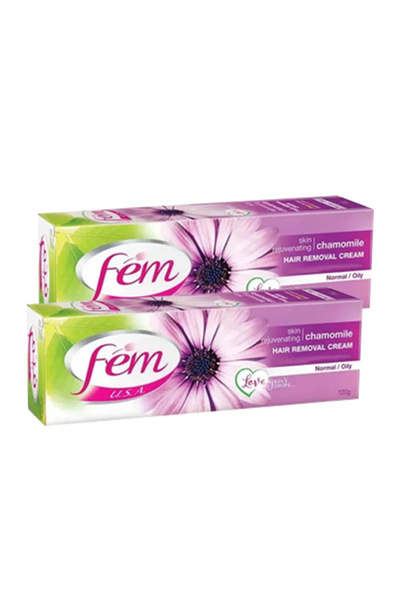 Fem Fem Hair Removal Cream for Normal Oily Skin - 120g 2 pcs