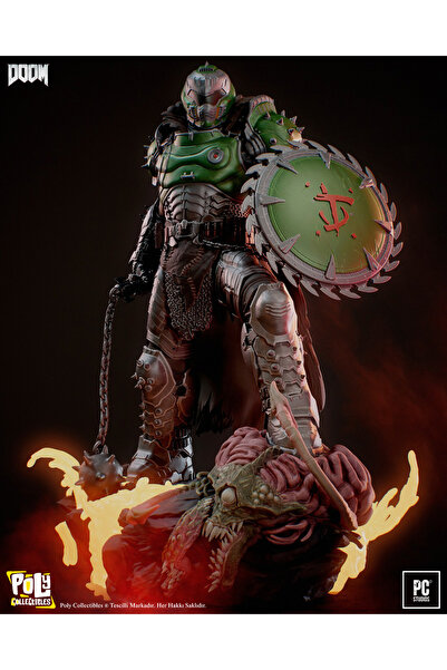 Poly Collectibles Doomguy – Doom Slayer Premium Koleksiyon Figürü | 30 Cm