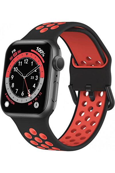 OEM Curea silicon perforat, pentru Apple Watch 7/6/5/4/3 Display 42/44/45 mm,...