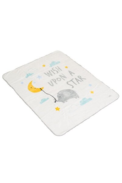 Cangaroo Pătură moale pentru bebeluși, Softy Wish Upon a Star White, Dimensiu...