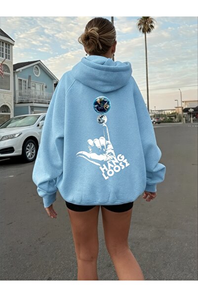 ArtYus Unisex Hang Loose Colorat Special cu imprimeu Bumbac supradimensionat ...