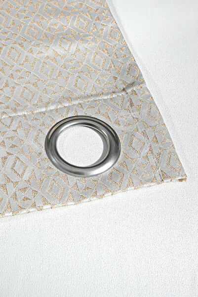 Premier Home Κρέμα κουρτίνας με δαχτυλίδια Lenzo 140x280