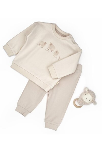 BabyCosy Organic Wear طقم ملابس علوية وسفلية للأطفال مصنوع من القطن العضوي بن...