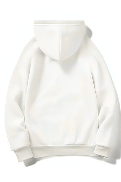 MOONBULL Unisex 3 Thread Inner Cotton Hooded Low Sleeve Oversize Kangaroo Pocket Sweatshirt