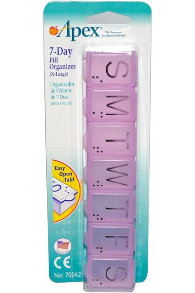 Apex 7-day extra large pill organizer