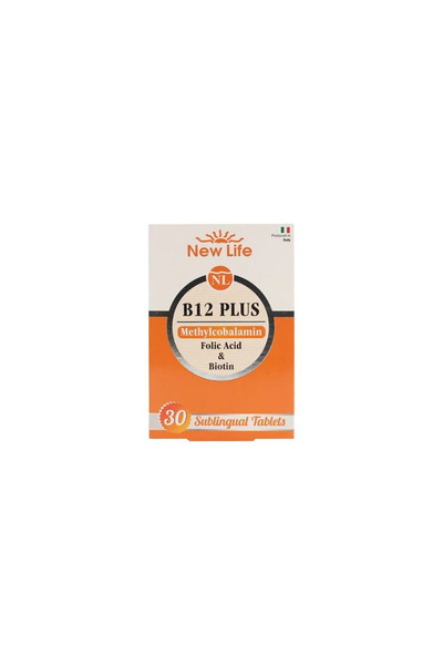New Life B12 Plus - 30 Capsules Booster Containing Folic Acid and Biotin