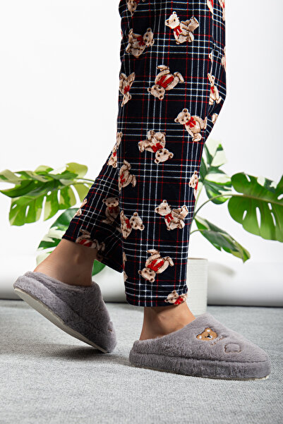 Jackers Unisex Plush Cute Teddy Bear Embroidered Dowry Bundle Gift House Slippers