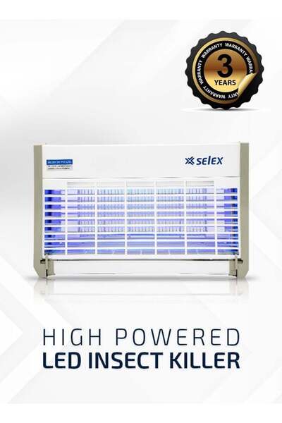 SELEX LED Insect Killer with LED UV Tubes – 2*10W, Wall/Ceiling Mounted – No Spray, Safe & Econo