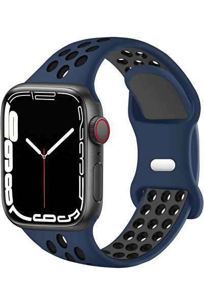 OEM Curea silicon perforat, pentru Apple Watch 7/6/5/4/3 Display 38/40/41 mm