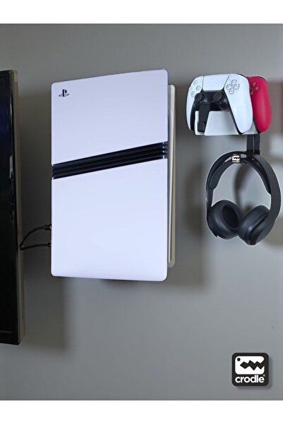 Crodle Playstation 5 Pro Duvar Standı ve Şarj İstasyonu Standı Gaming Aksesuar