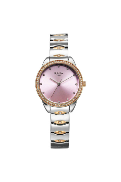 Titan Women's Analog Purple Dial Watch - 95281KM01