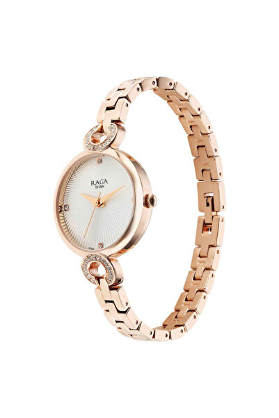 Titan Women's Analog White Dial Watch - 95278WM01