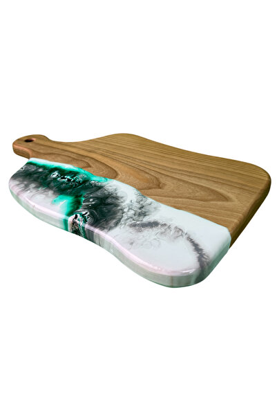 CVCWOOD Epoxy Resin Cutting Board and Serving Board 44 cm X 25 cm