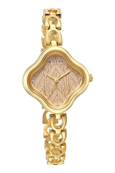 Titan Women's Analog Beige Dial Watch - 2701YM01