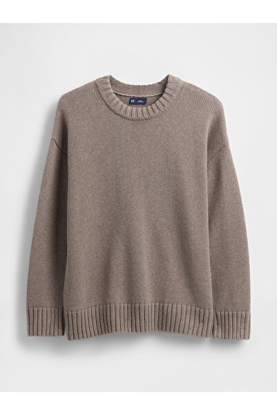 GAP Kadın Kahverengi 100% Pamuk Oversize Kazak