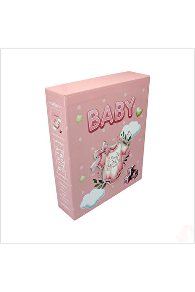 Süsle Baby Party Bebek Fotoğraf Albümü Kutulu, 40 Resimlik - Pembe Tulum