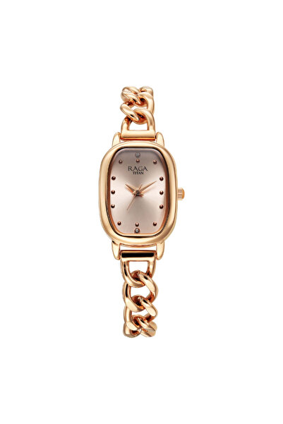 Titan Women's Analog Rose Gold Dial Watch - 95309WM01