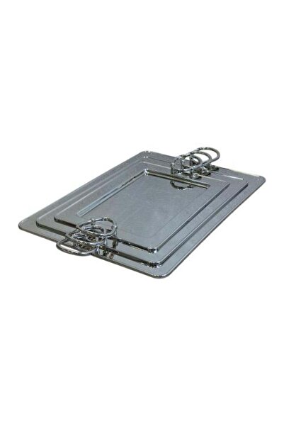 AL-HAMRA TEA GOLD Stainless Steel Serving Tray Set