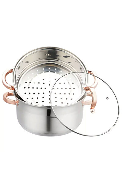 Other KLAUSBERG STEAM POT 3 PIECES 24cm KB-7734 ROSE GOLD