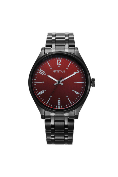 Titan Men's Analog Brown Dial Watch - 1802NM02