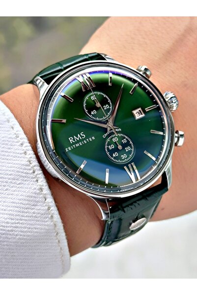 Romanson Functional Special Design Leather Cord Steel Case Men's Wristwatch 1332.12Mr