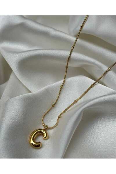 pure age Top Quality Embossed Balloon Letter Necklace