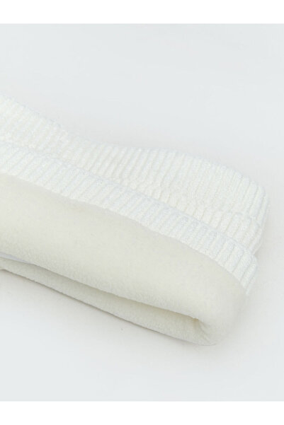 LC Waikiki Baby Girl Pompom Beanie, Scarf and Gloves Set