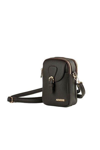 Armine Women's Shoulder Bag with Shoulder Strap 406 Brown Pia