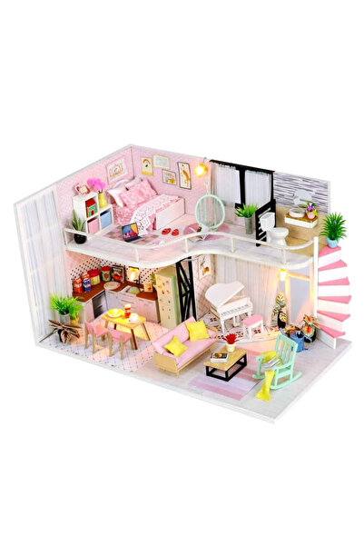 Creative Toys Casă de asamblare Anna DIY, joc interactiv, în miniatură, educativ