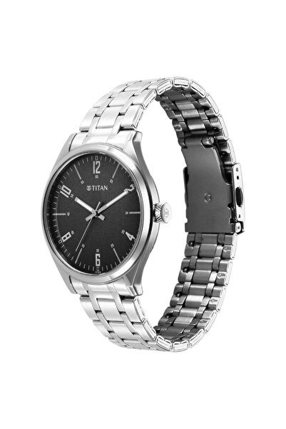 Titan Men's Analog Grey Dial Watch - 1802SM10