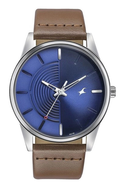 FASTRACK ساعة رجالية تناظرية بمينا أزرق - 3305SL01