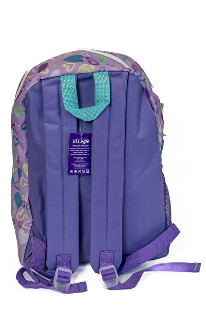 Strigo Purple Hearts Backpack 44x34x26cm PL025
