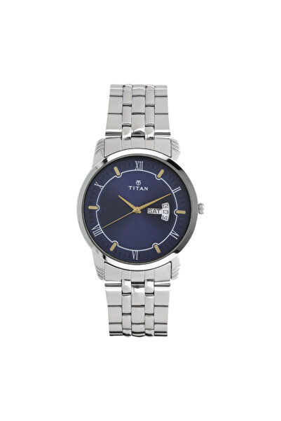 Titan Men's Analog Blue Dial Watch - 1774SM01
