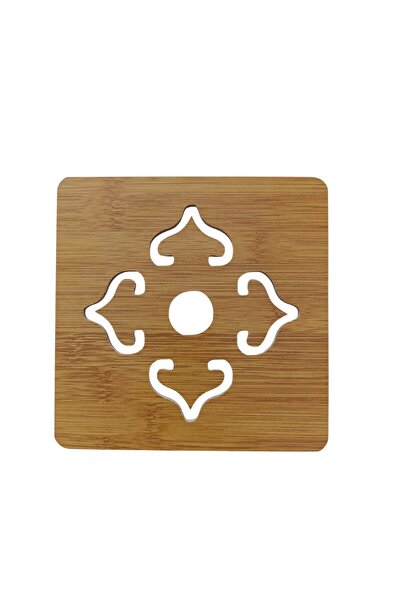 Hızlı Çeyiz Ahşap Bambu Nihale, Çaydanlık Altı Sıcak Tencere Için Ahşap Nihale Altlık Kare