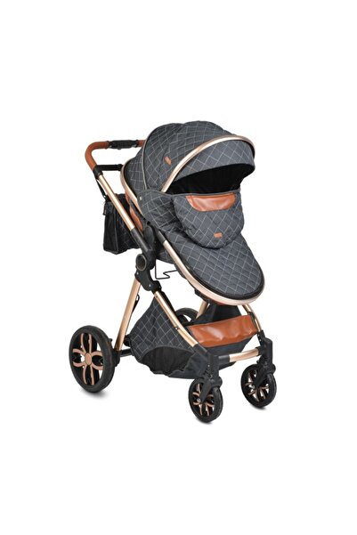 Moni Cărucior pentru copii 2 în 1 Alma negru, ușor, pliabil tip carte