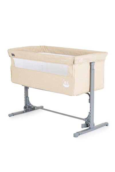 Moni Pătuț pentru bebeluși 3 în 1, bej misterios, funcție de co-sleeping, leagăn, sistem anti-reflux, reglabil