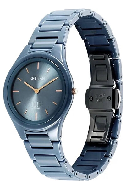 Titan Women's Analog Blue Dial Watch - 2653QC07