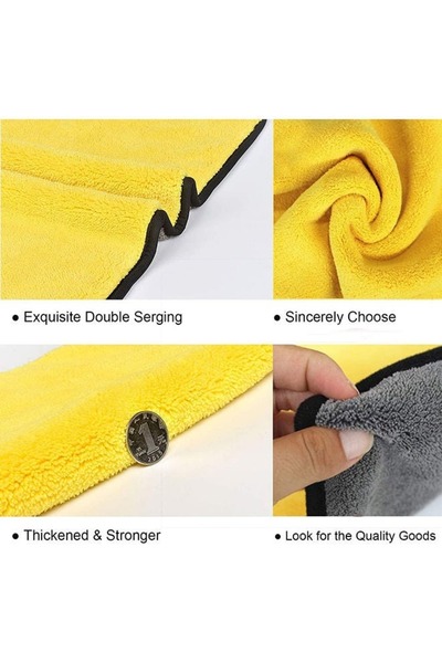 Generic Pack Of 3 Car Drying Microfiber Towel