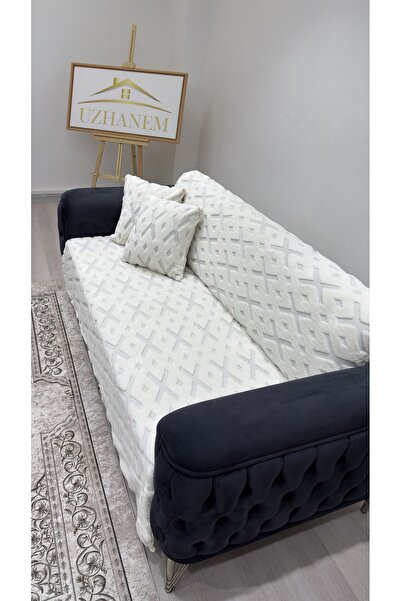 HaNemCe Sofa Cover 180cm X 220cm Sofa Bed Cover Armchair Cover 2 Pieces Cushion Cover Included 45cm X45