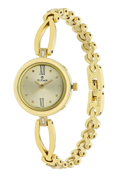 Titan Women's Analog Champagne Dial Watch - 2601YM01